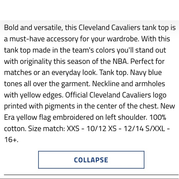 🆕🏀 CLEVELAND CAVALIERS TANK TOP 🏀🆕 - Picture 12 of 12